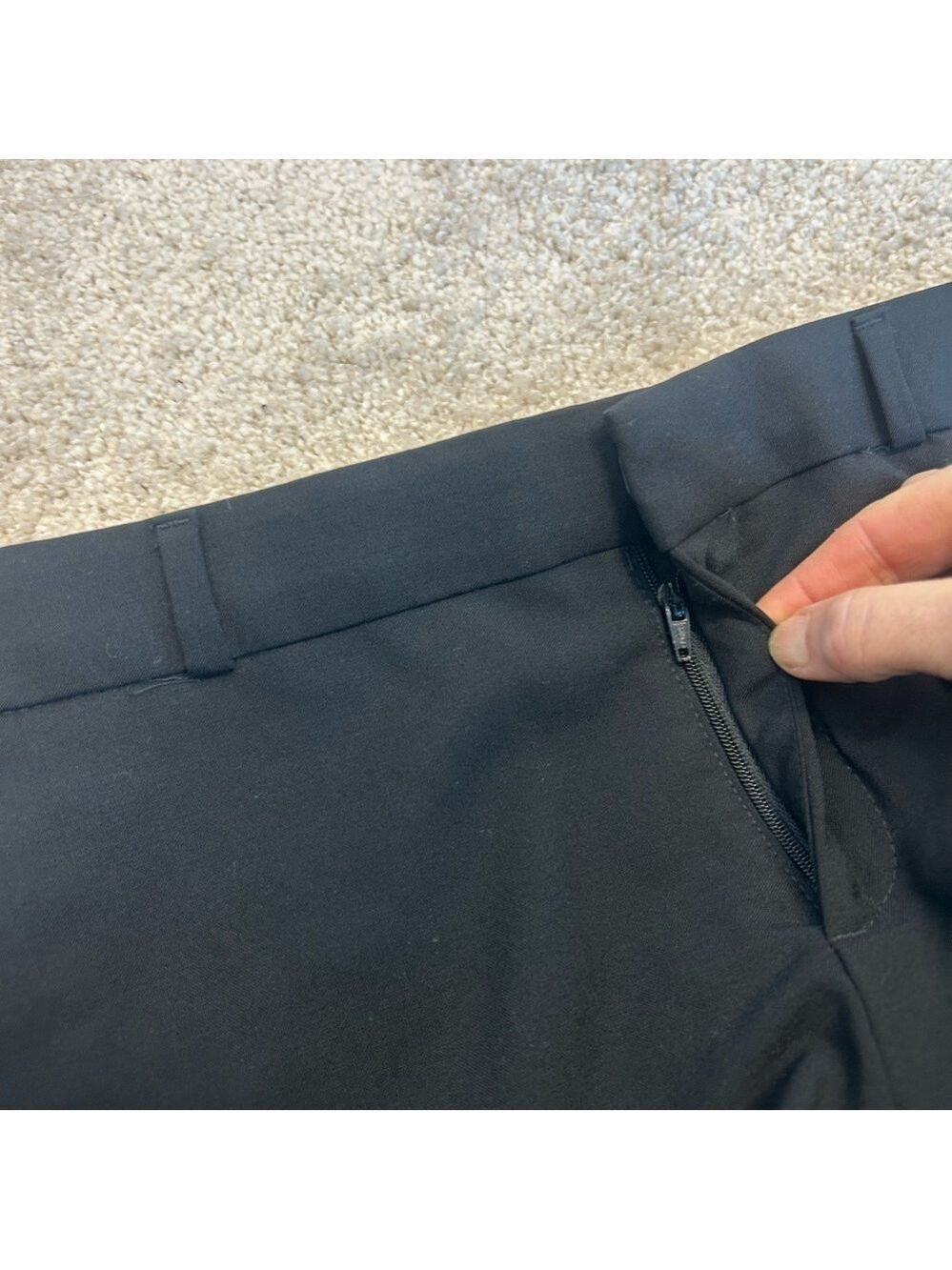 Banana Republic women’s black Wool Logan dress pants trousers fully lined Sz 4S - Picture 5 of 15